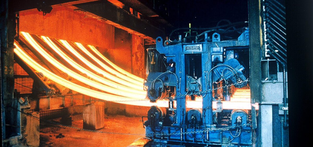 A Machine Running Through Heated Metal