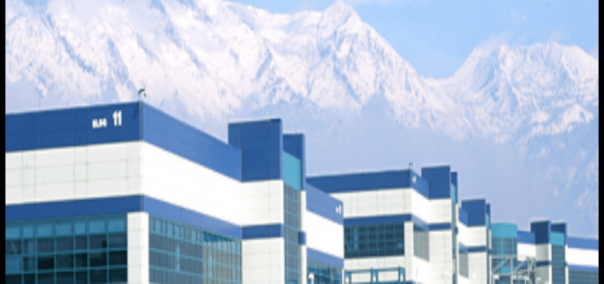 White and Blue Buildings of IM Flash Technologies